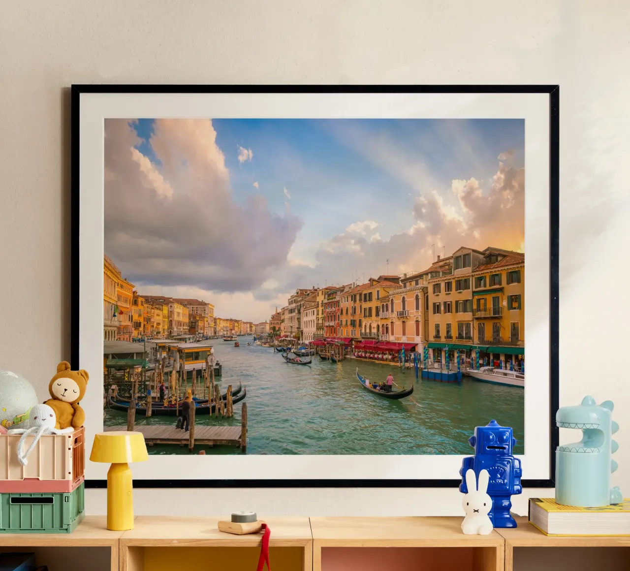 Venezia di velluto poster con telaio in plastica da PhotoVibe Decor