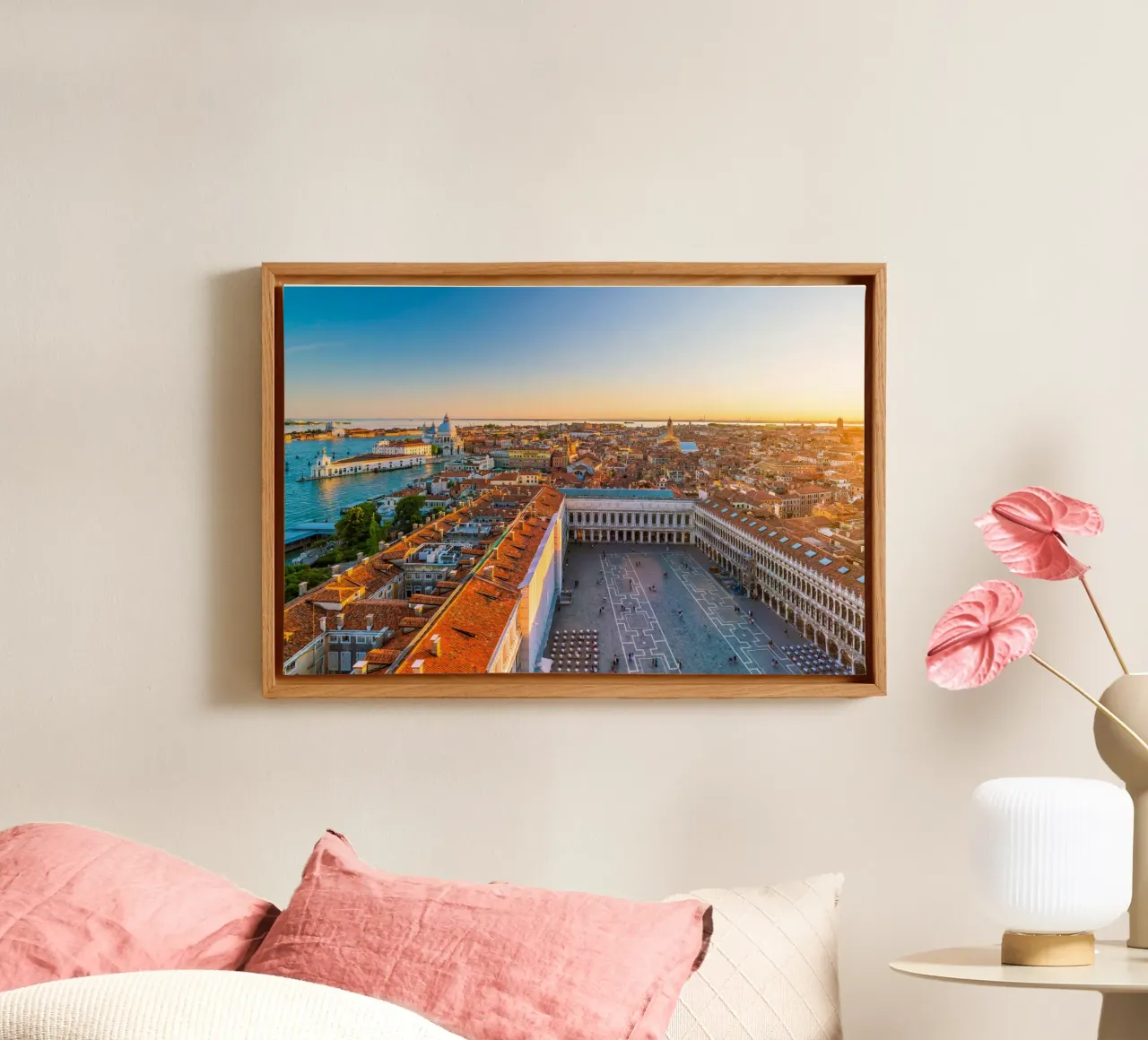 Venezia di velluto tela con Cornice a cassetta da PhotoVibe Decor