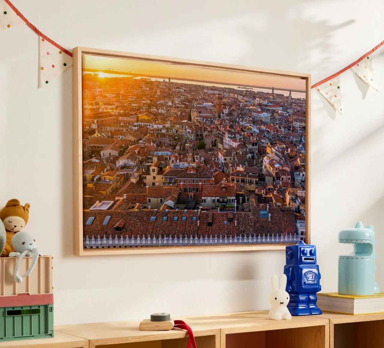 Venezia di velluto tela con Cornice a cassetta da PhotoVibe Decor