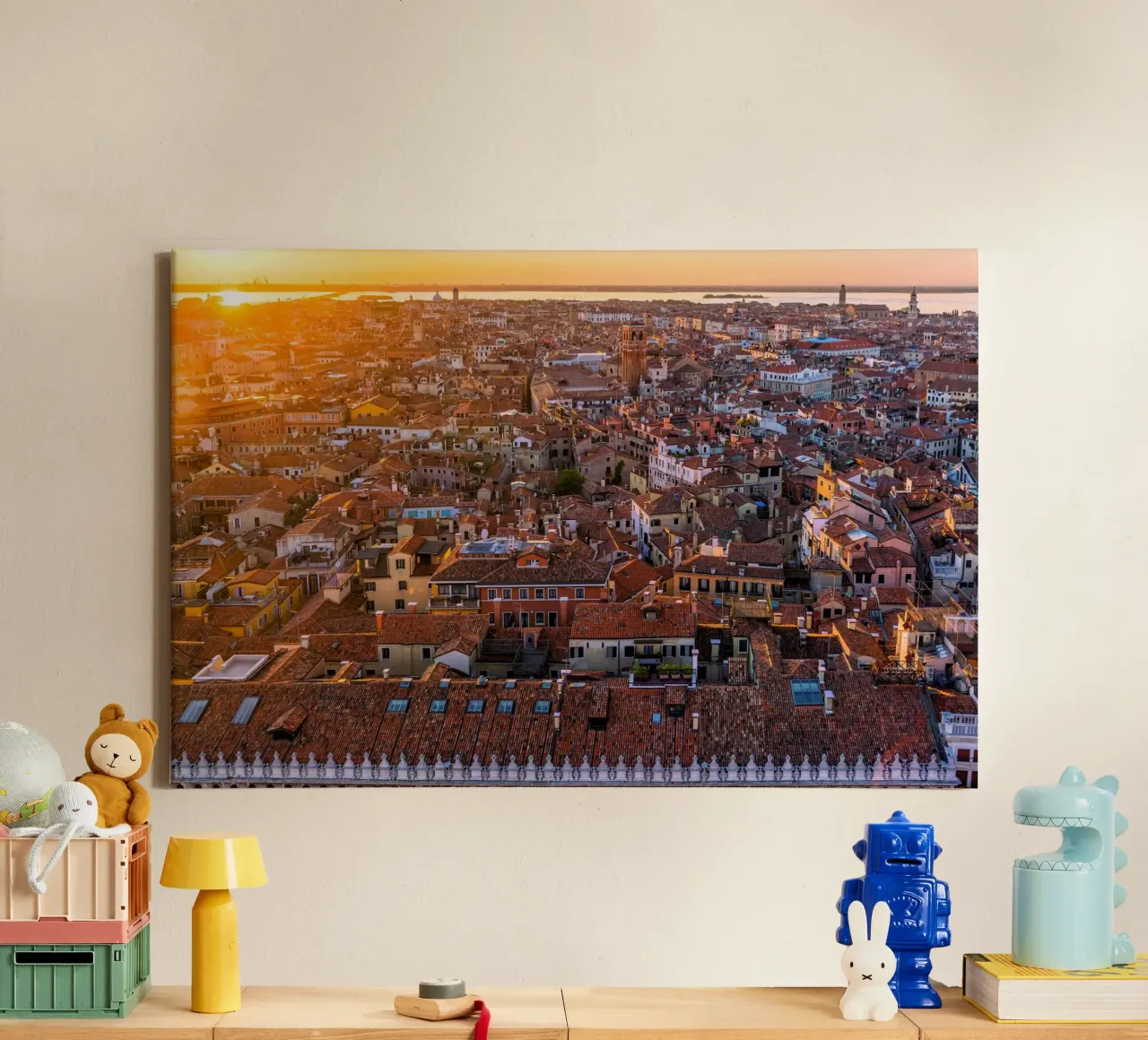 Venezia di velluto tela con Cornice a cassetta da PhotoVibe Decor
