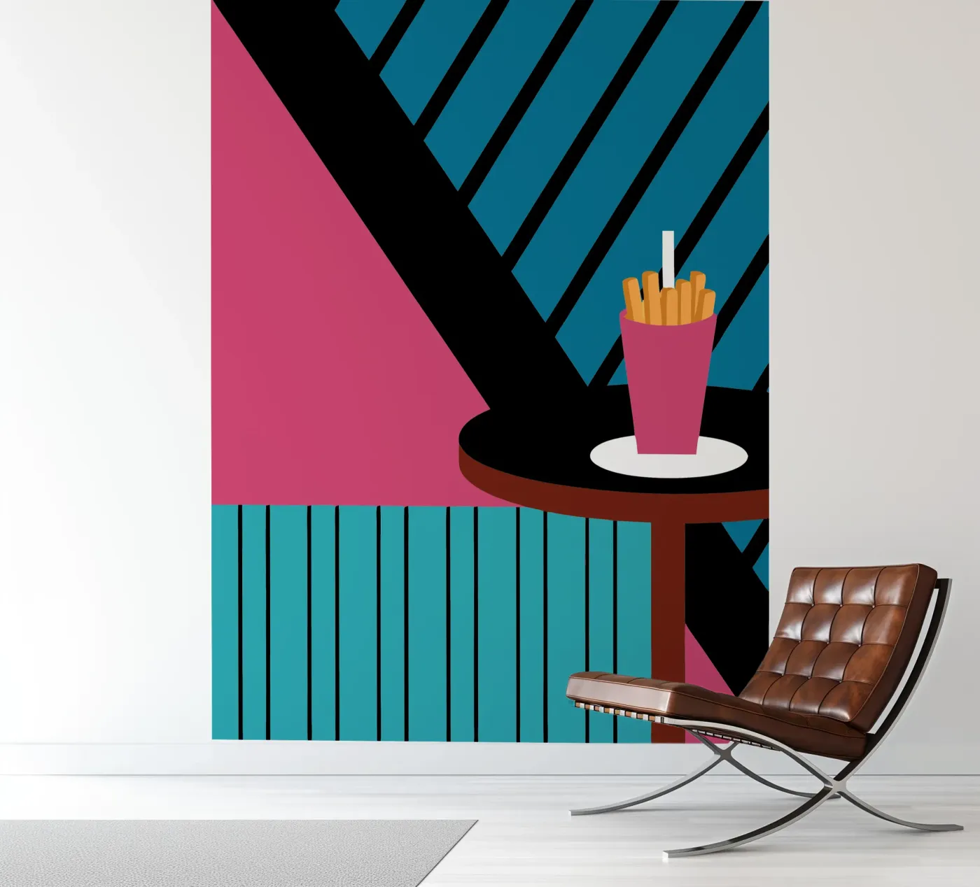 Friet fotobehang van LOOK DIFFERENT