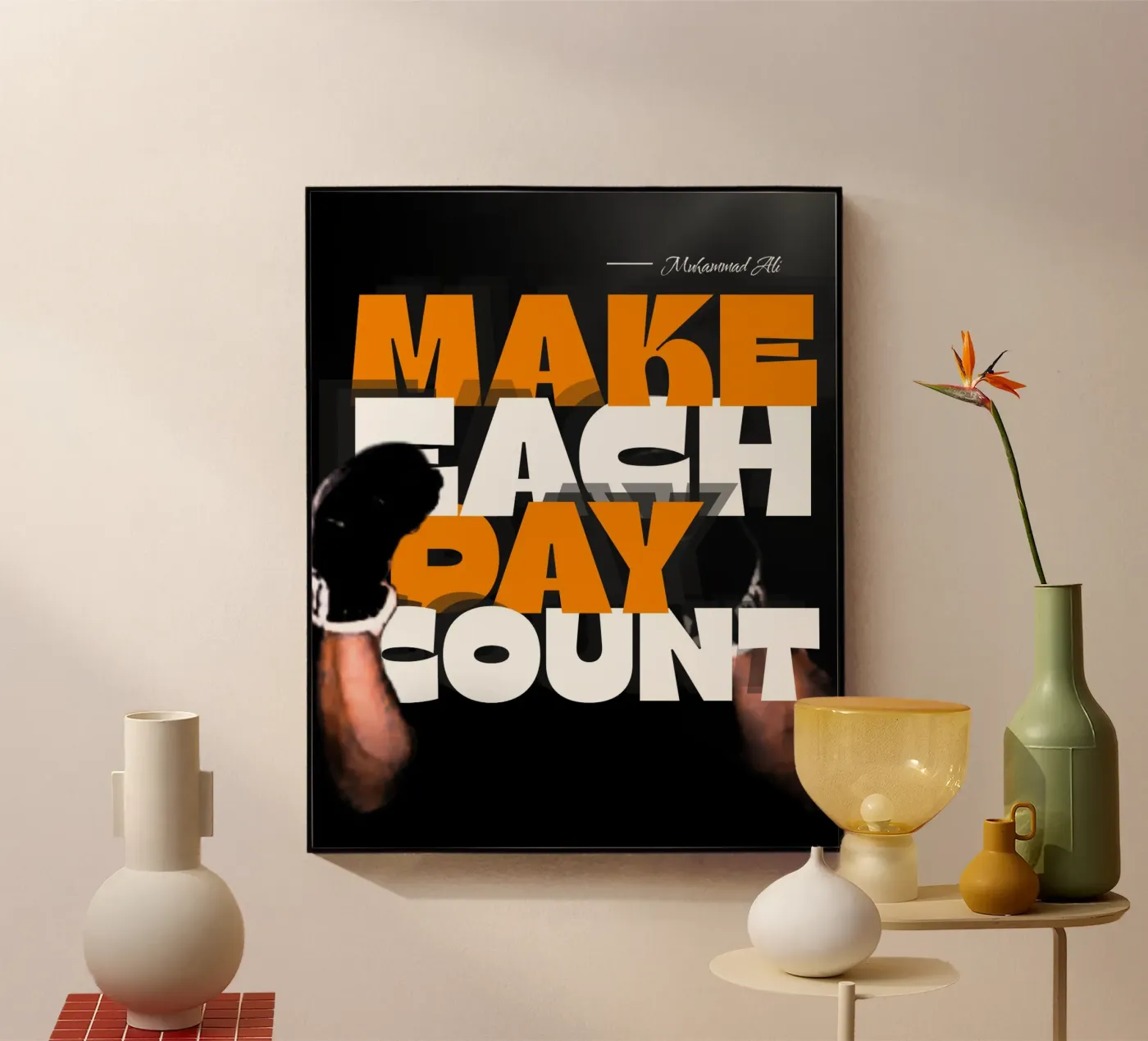 quotes - Muhammad Ali acryl van moraaGP