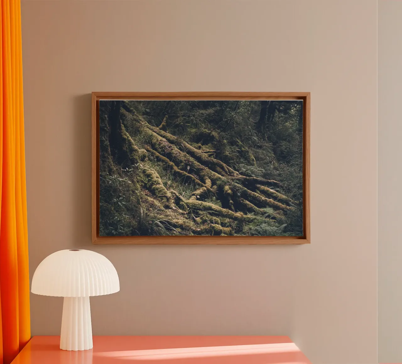 Sussurri della foresta tela con Cornice a cassetta da PhotoVibe Decor