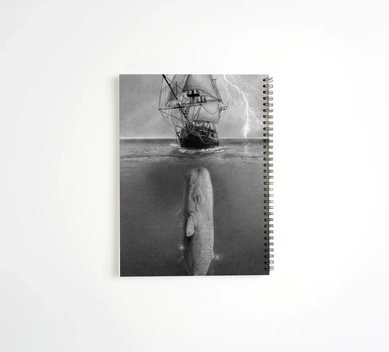 Whale In The Sea spiral notebook by christal shop