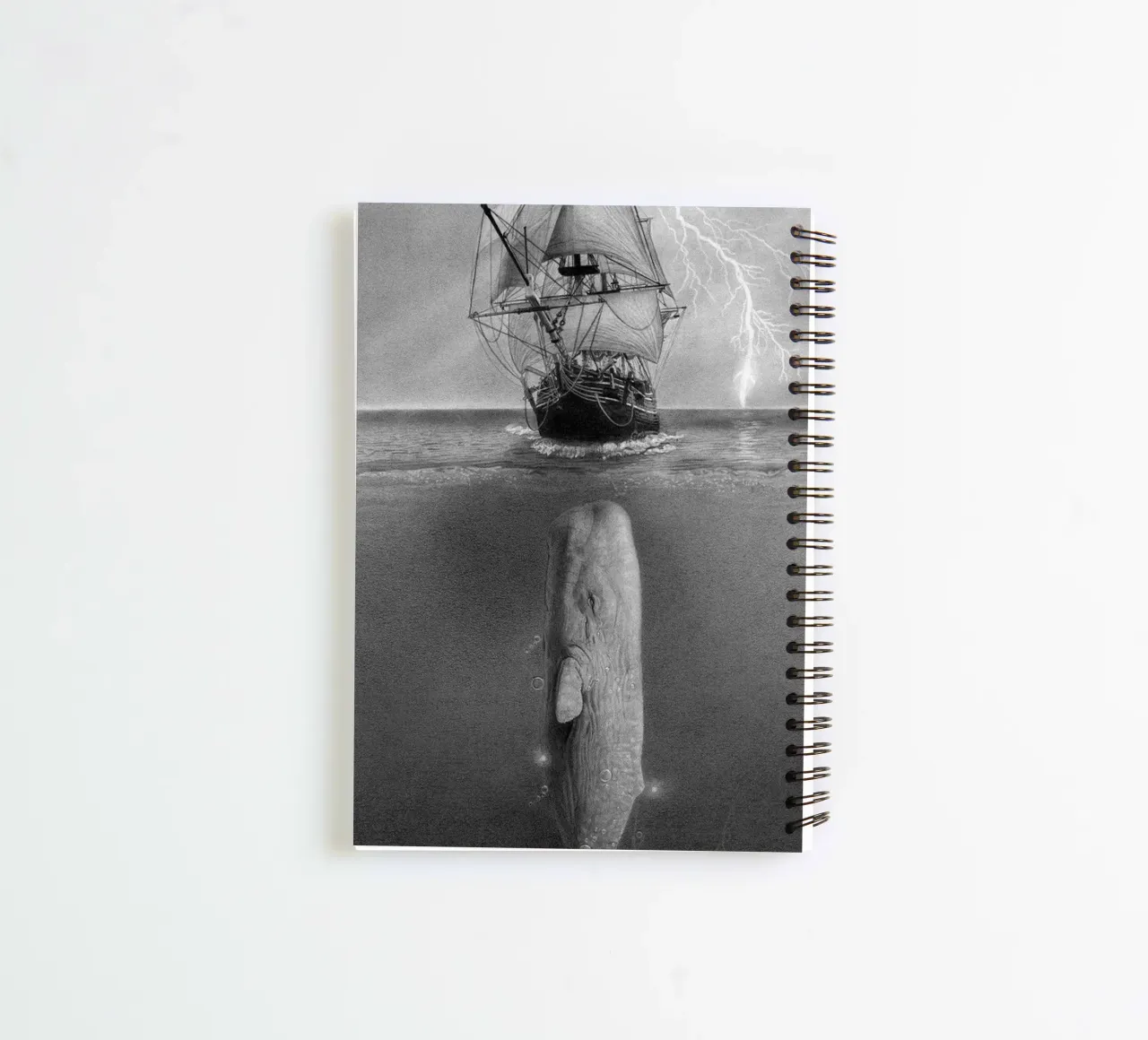 Whale In The Sea spiral notebook by christal shop