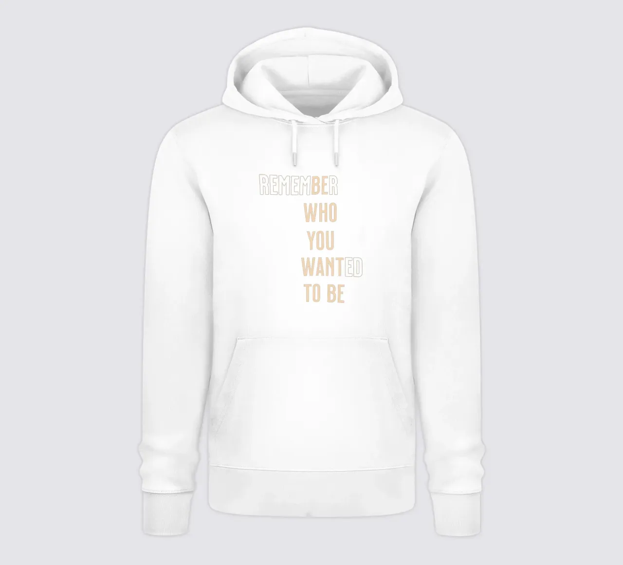 Sé quien quieres ser sudadera con capucha de Gunawan Rb