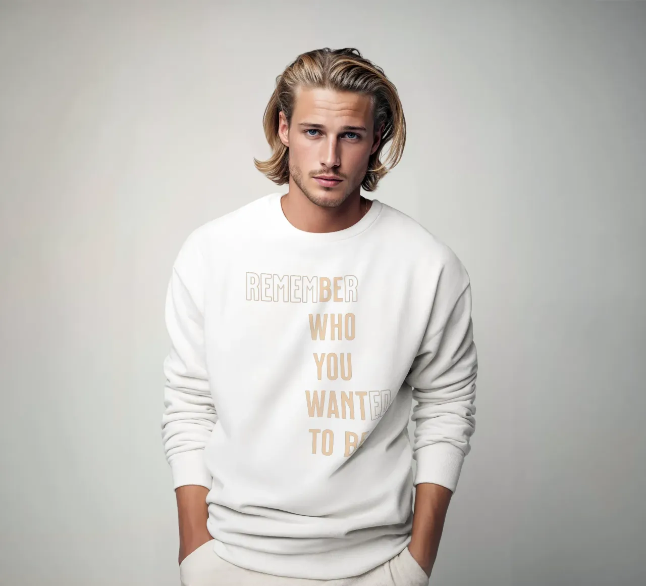 Wees wie je wilt zijn sweatshirt van Gunawan Rb