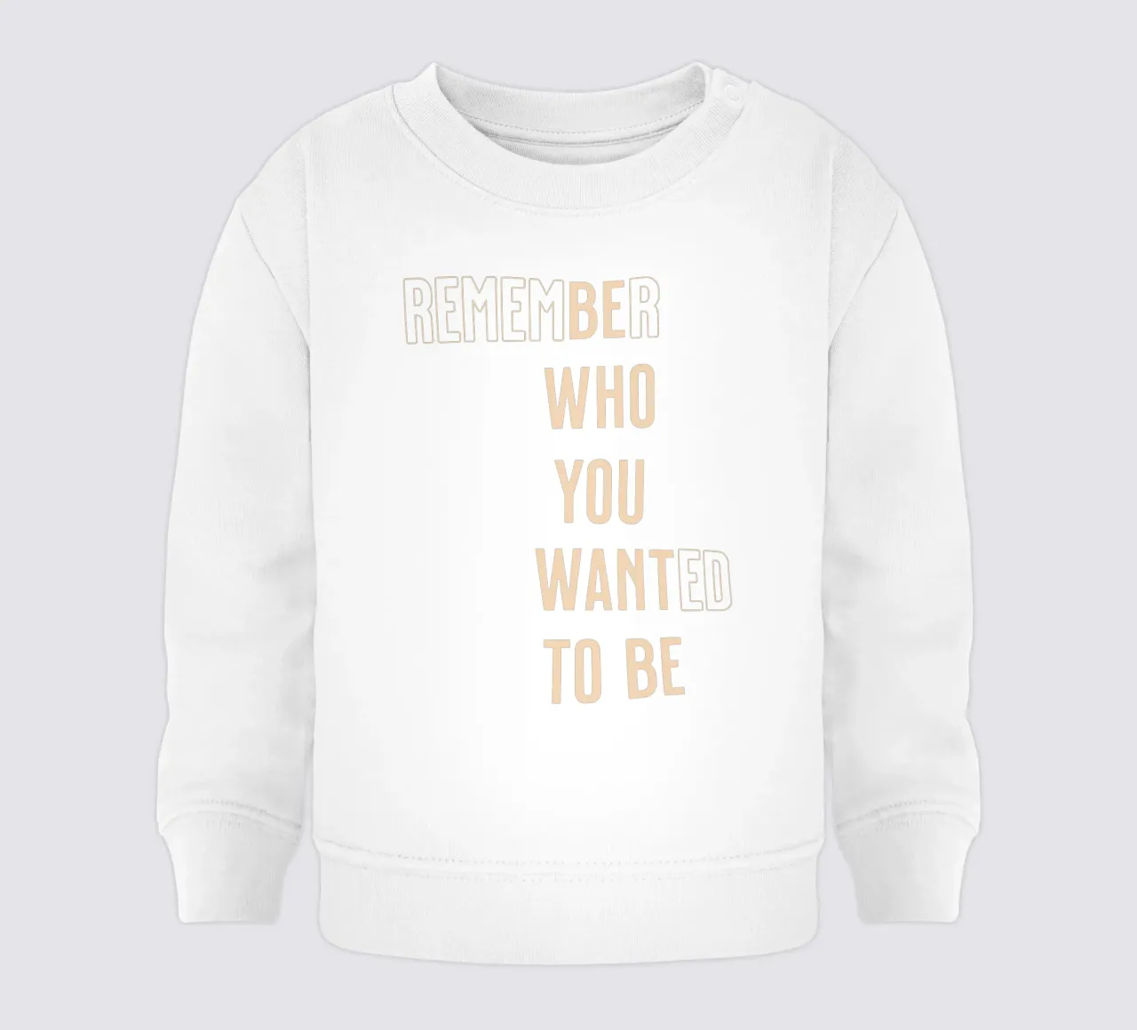 Sé quien quieres ser sudadera de bebé de Gunawan Rb