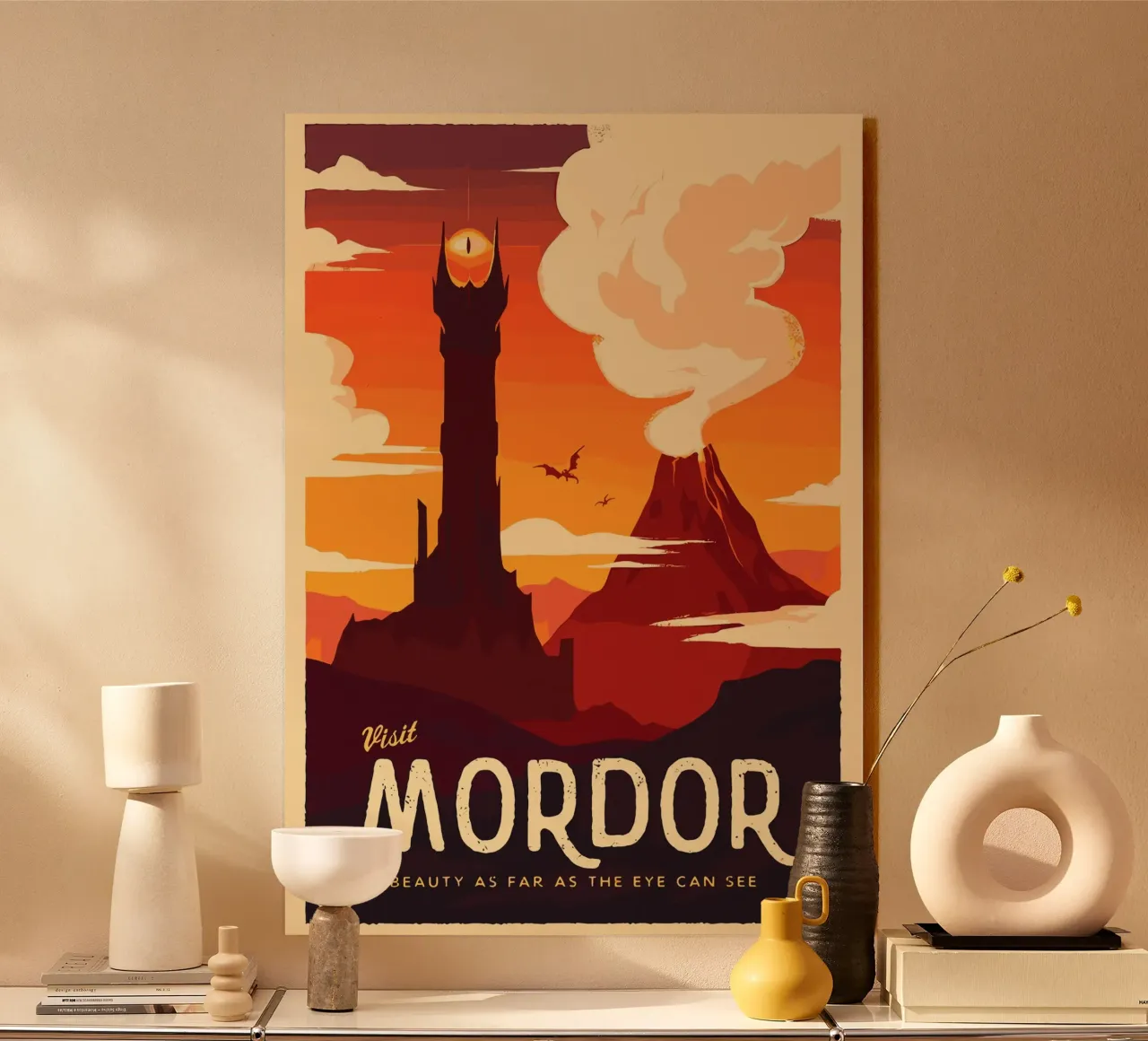 Visitare Mordor plexiglass da Alice Slatera