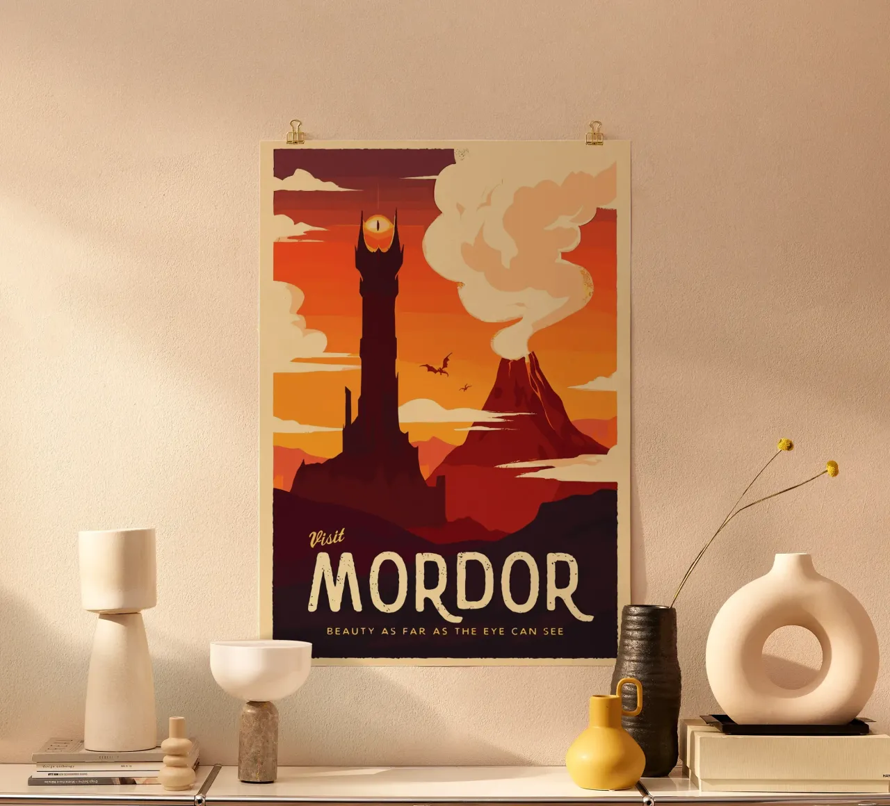 Visit Mordor poster by Alice Slatera