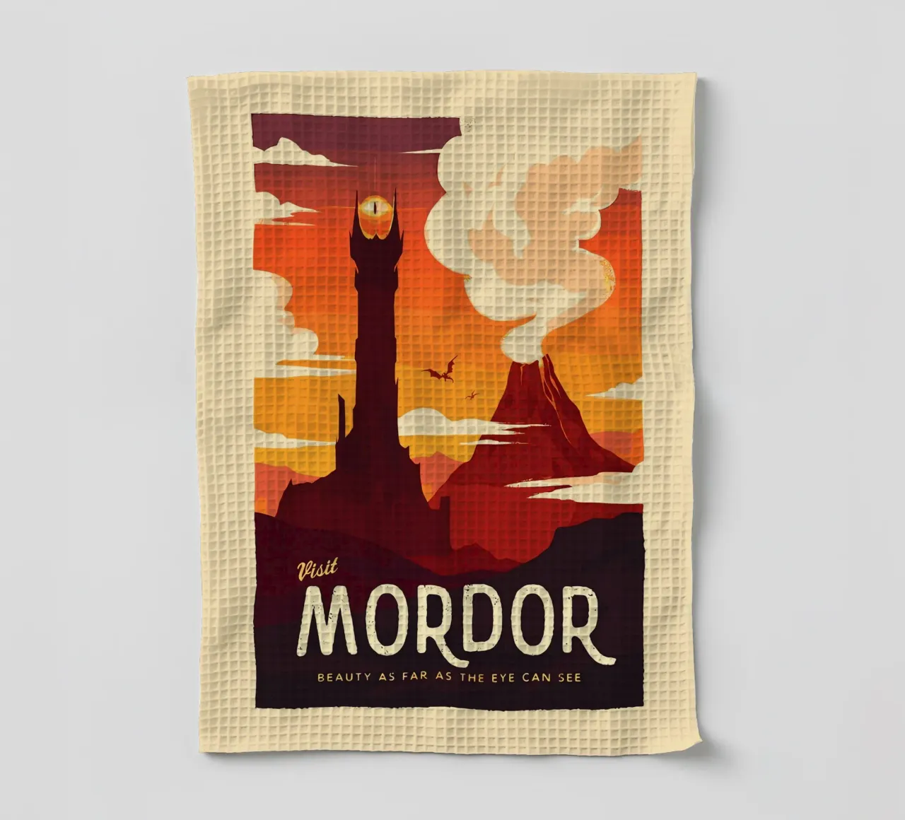 Mordor besuchen Geschirrtuch von Alice Slatera