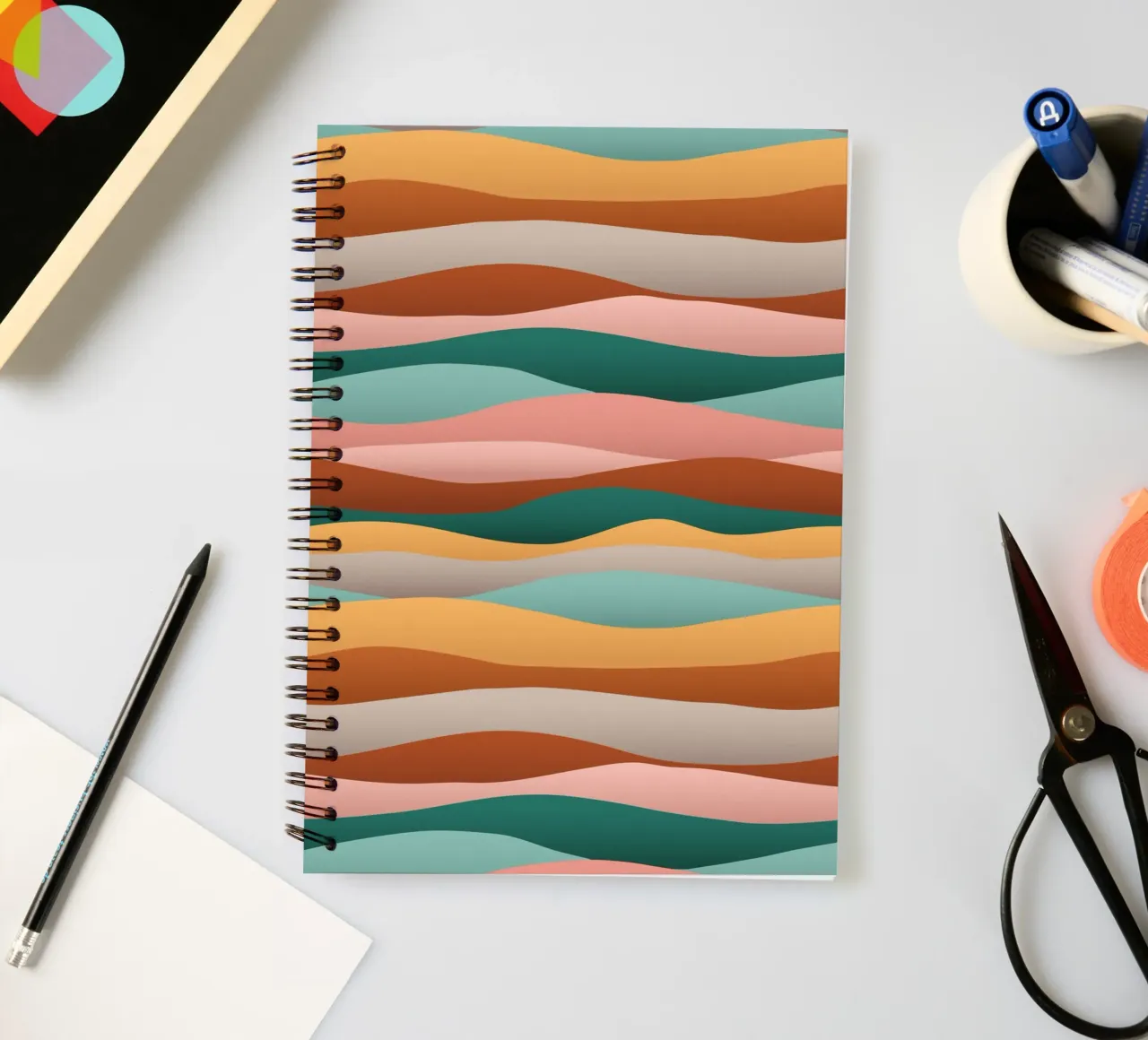 Calming Dunes Sunburn spiral notebook by designdn