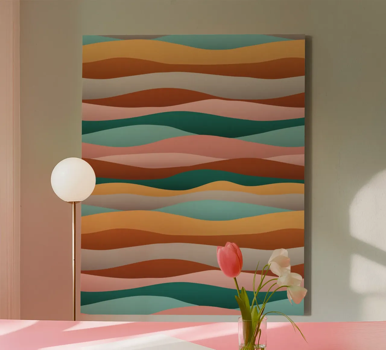 Calming Dunes Sunburn tela con Cornice a cassetta da designdn