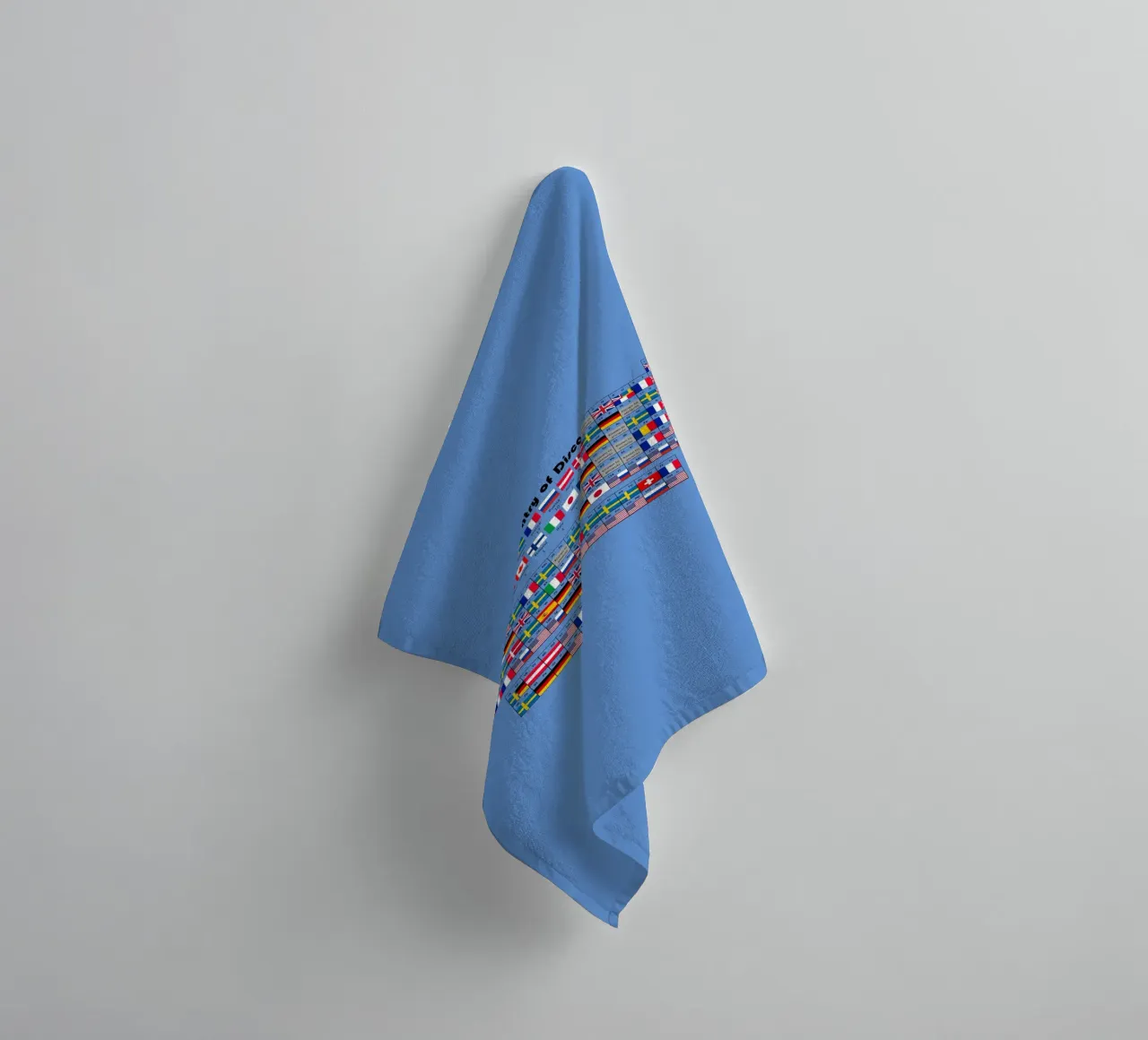 Periodic Table of Flags towel by Danielshop