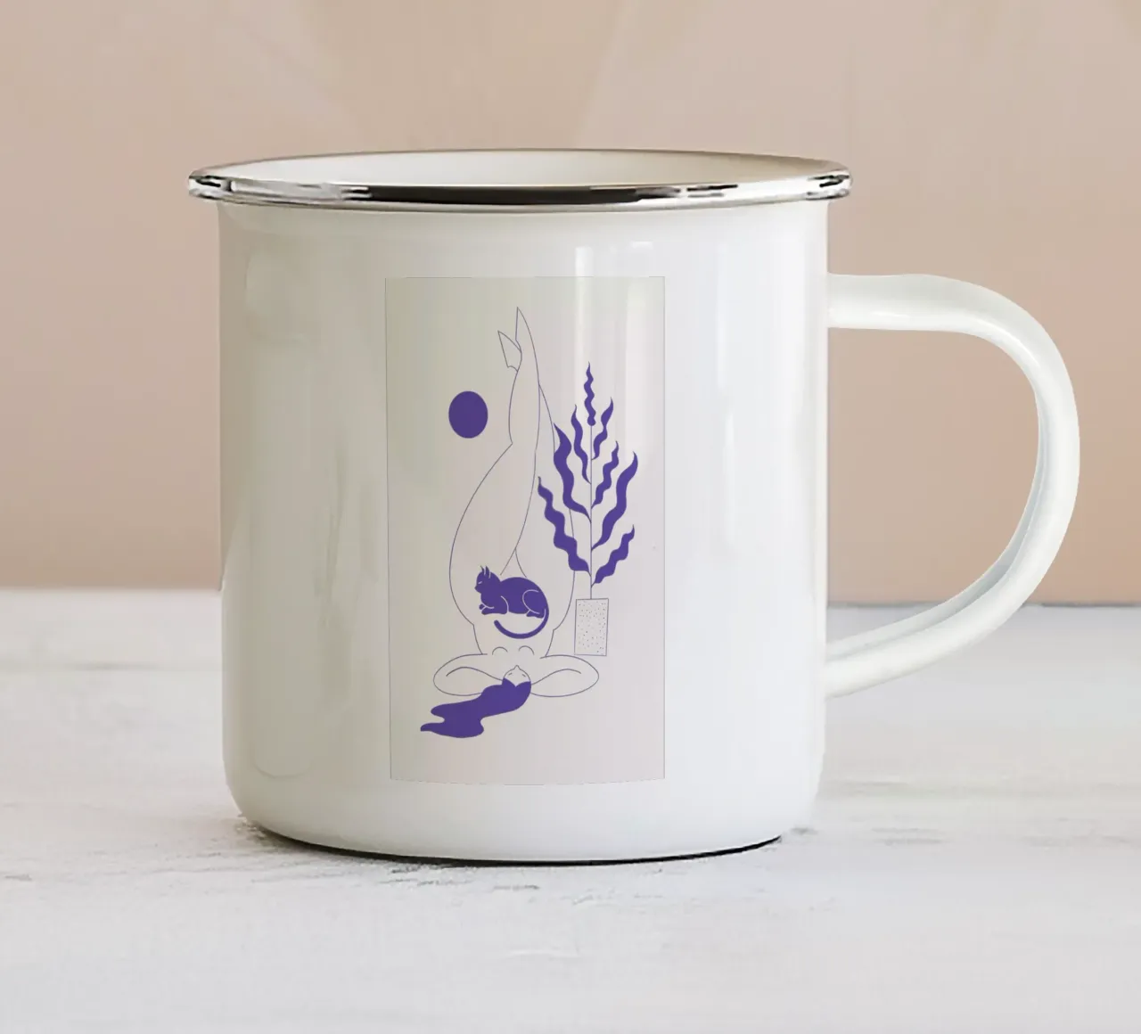 Don't Mind Me Pantone tazza in smalto da Pure