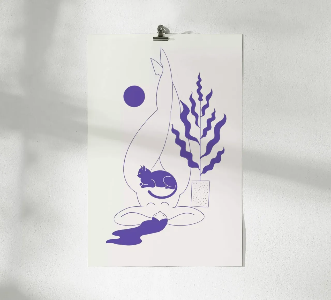 Don't Mind Me Pantone poster con telaio in plastica da Pure