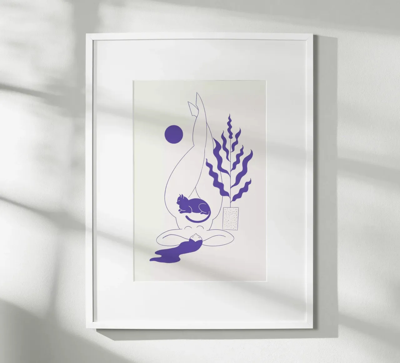 Don't Mind Me Pantone poster con telaio in plastica da Pure