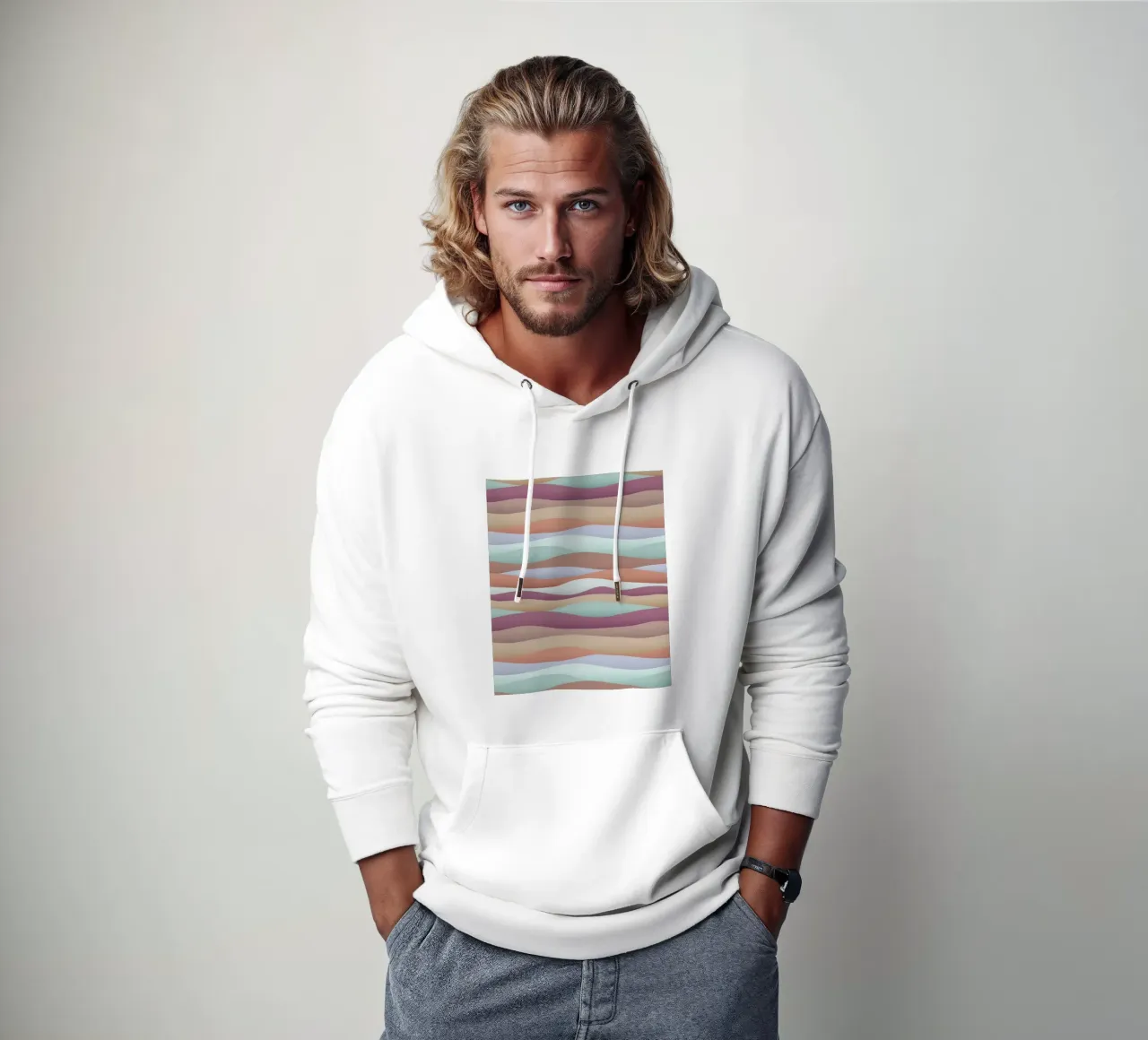 Calming Dunes Sundown felpa con cappuccio da designdn