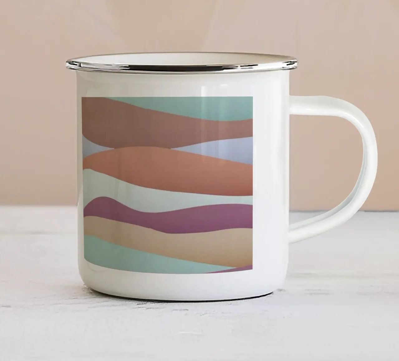 Calming Dunes Sundown tazza in smalto da designdn