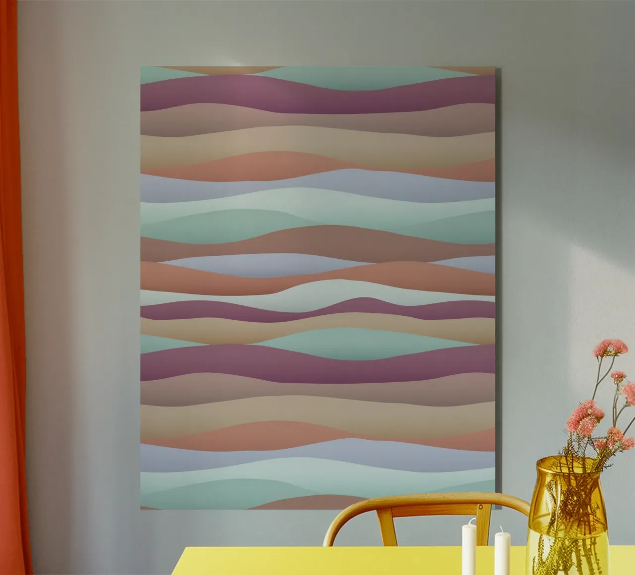 Calming Dunes Sundown alluminio dibond da designdn