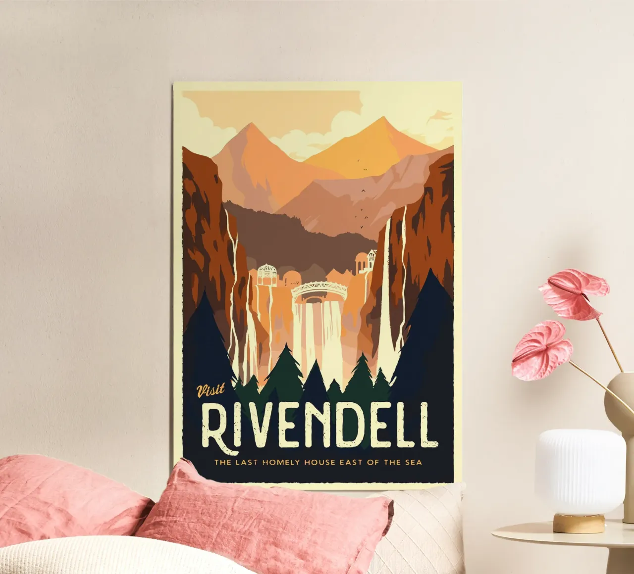 Visitare Rivendell poster da Alice Slatera