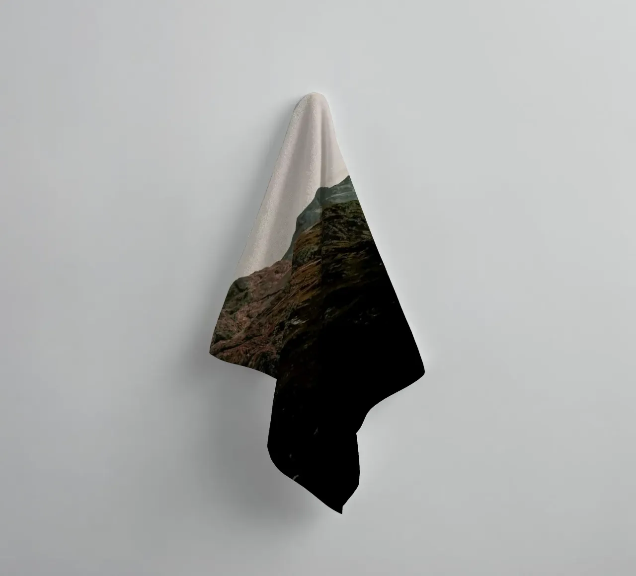 Hill Top Sundown I towel by Sebastian Hilgetag
