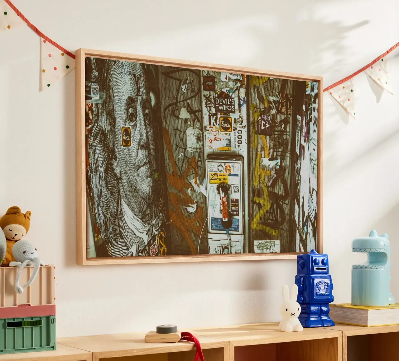 NYC tela con Cornice a cassetta da PhotoVibe Decor