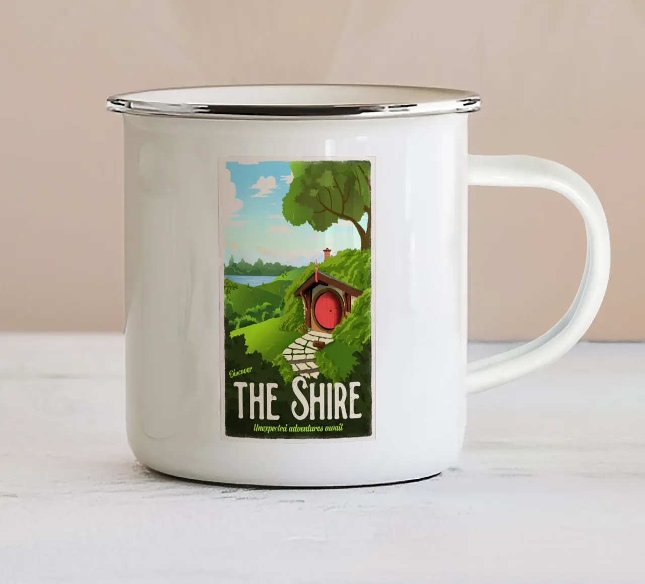 Scoprire la Contea tazza in smalto da Alice Slatera