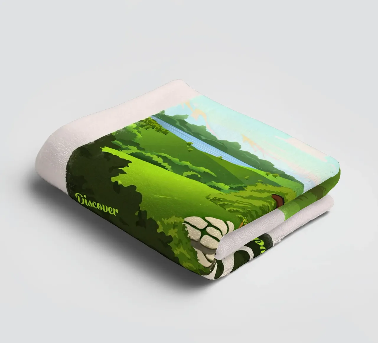 Scoprire la Contea asciugamano da bagno da Alice Slatera