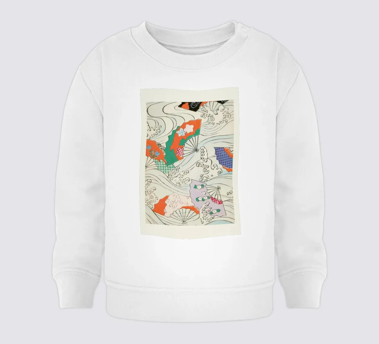 Shin-Bijutsukai - Crest & Fan felpa neonato da Vintage by JUNIQE