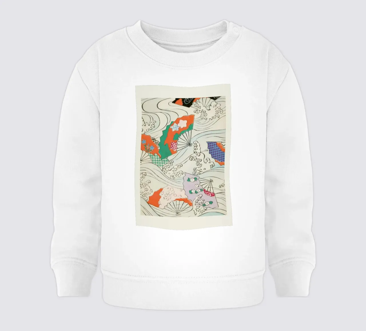 Shin-Bijutsukai - Crest & Fan sweat pour bébé de Vintage by JUNIQE