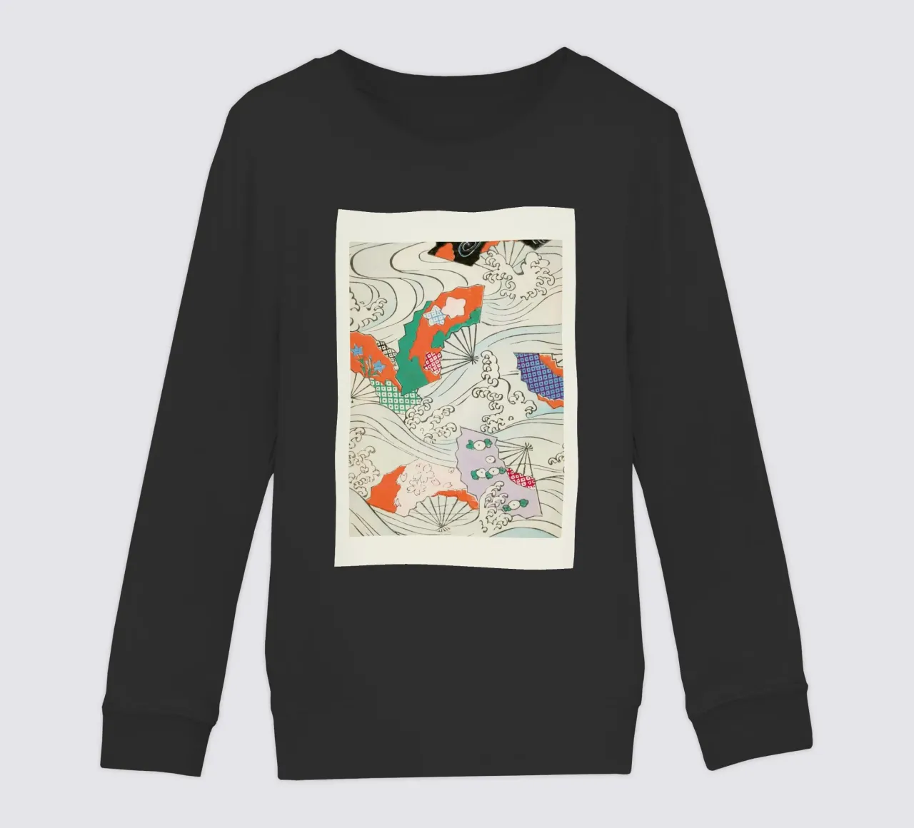 Shin-Bijutsukai - Crest & Fan felpa bambino da Vintage by JUNIQE