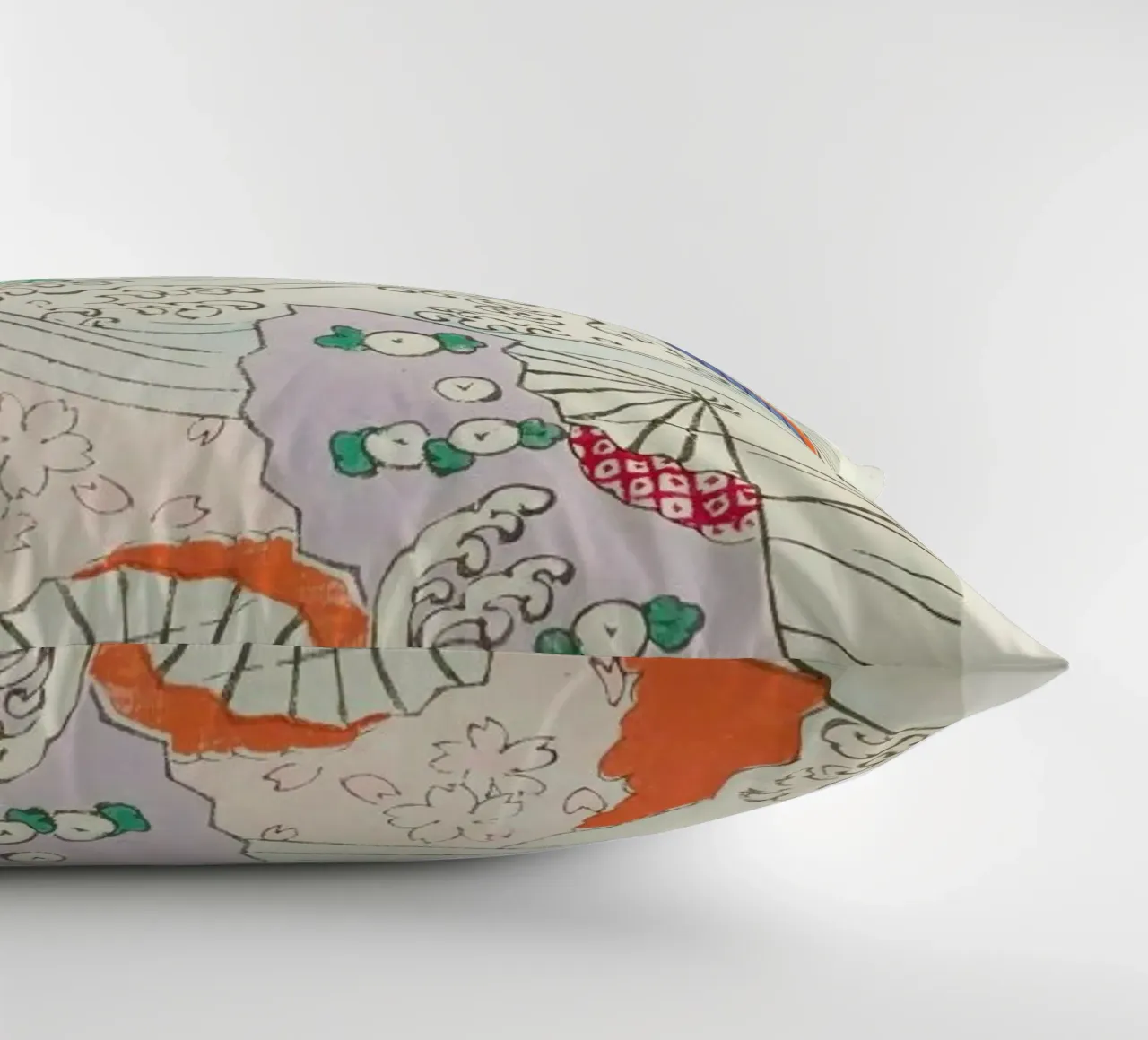 Shin-Bijutsukai - Crest & Fan cuscino da Vintage by JUNIQE