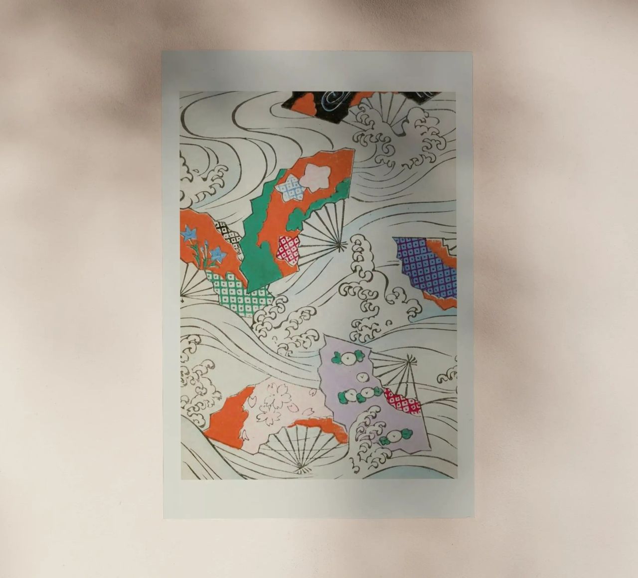 Shin-Bijutsukai - Crest & Fan pellicola backlit da Vintage by JUNIQE