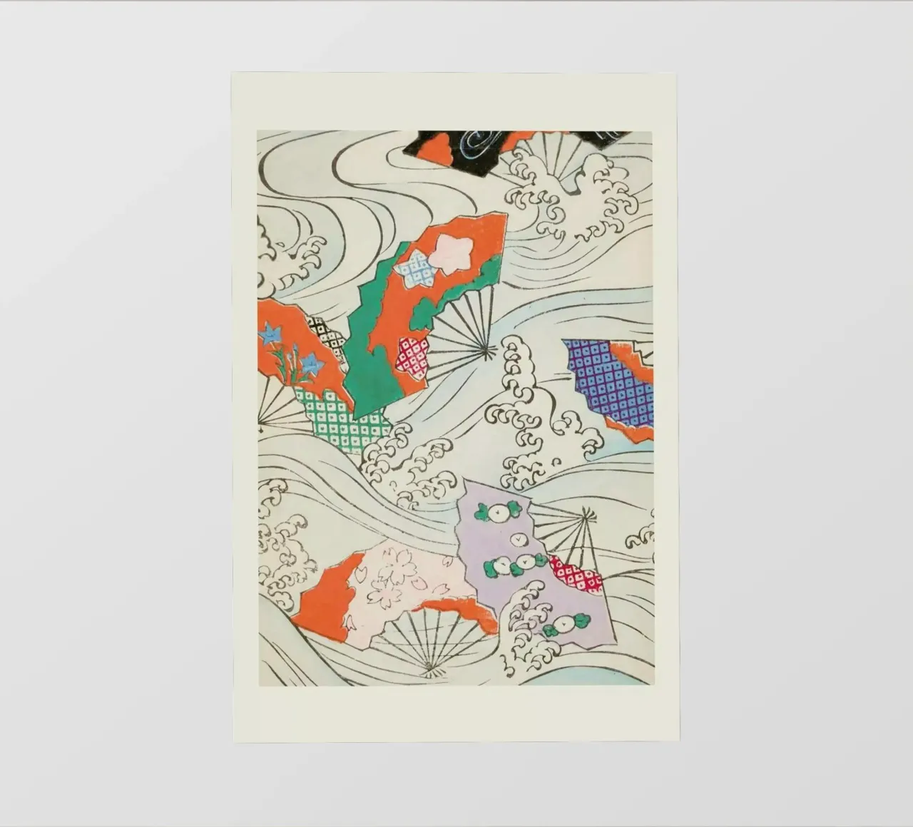 Shin-Bijutsukai - Crest & Fan telo in pvc da Vintage by JUNIQE