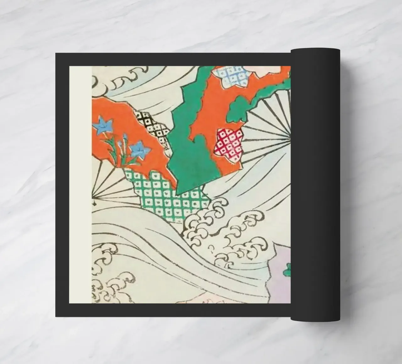 Shin-Bijutsukai - Crest & Fan zerbino da Vintage by JUNIQE