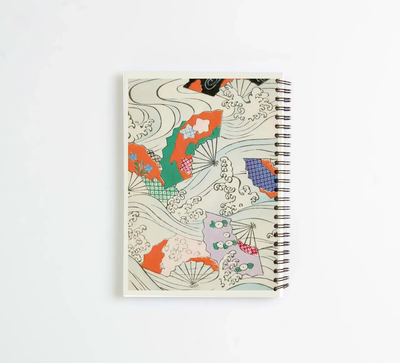 Shin-Bijutsukai - Crest & Fan spiral notebook by Vintage by JUNIQE
