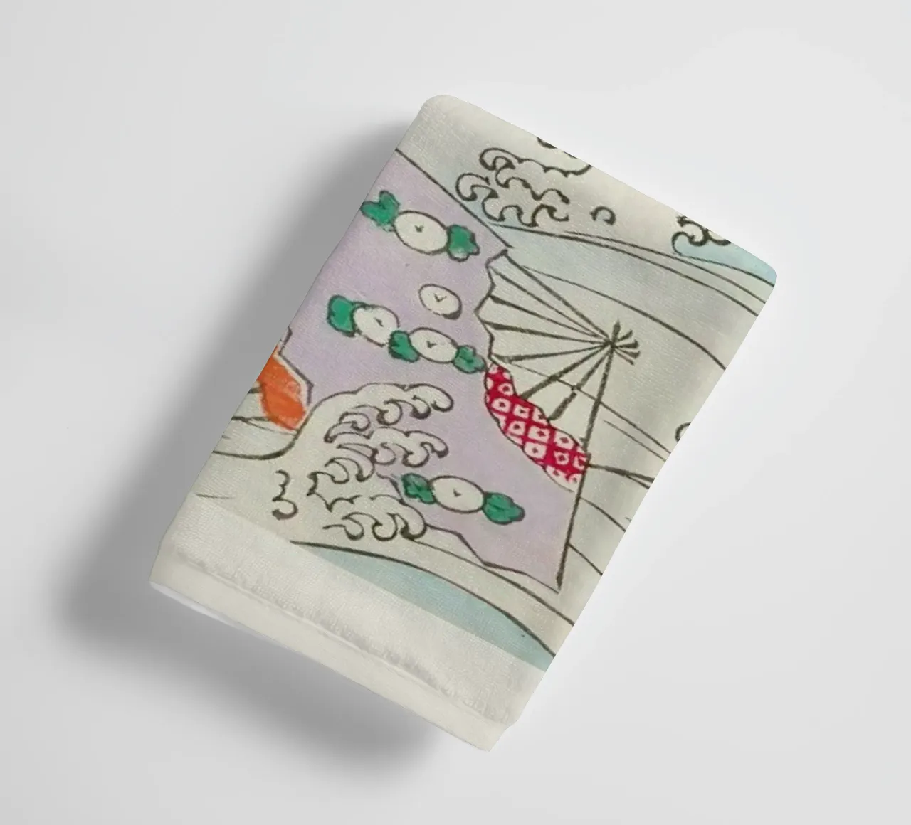 Shin-Bijutsukai - Crest & Fan towel by Vintage by JUNIQE