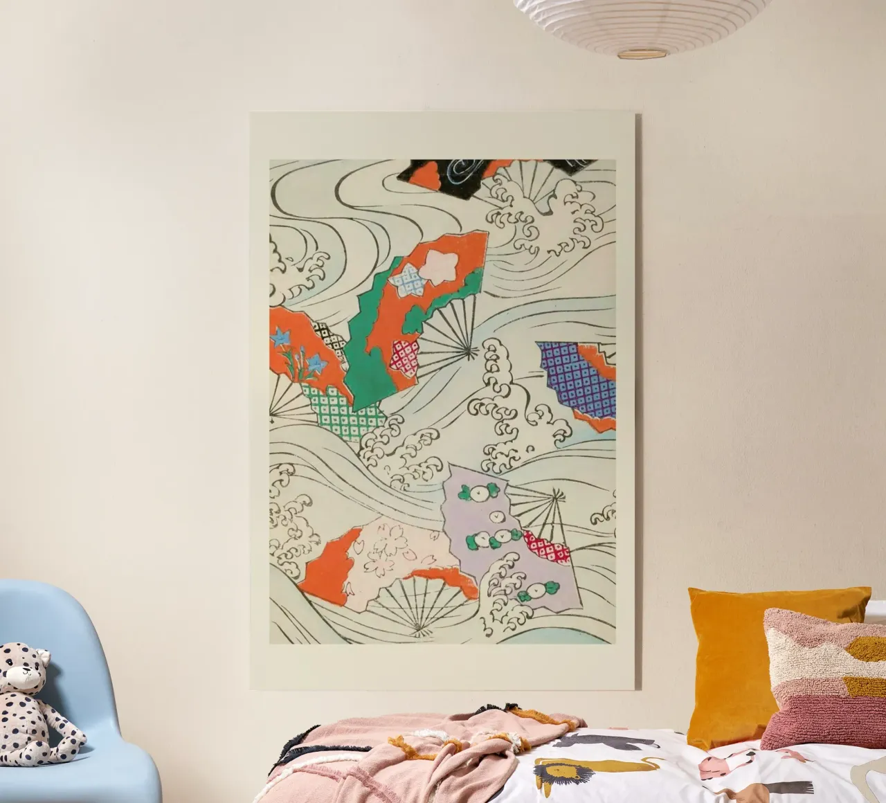 Shin-Bijutsukai - Crest & Fan plexiglass da Vintage by JUNIQE