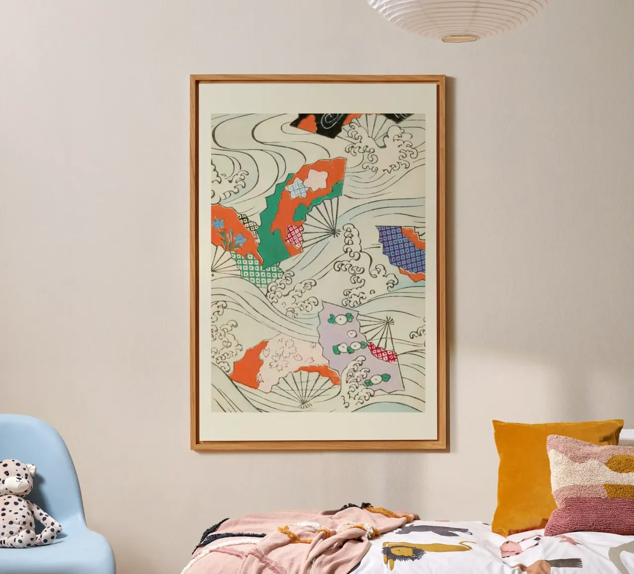 Shin-Bijutsukai - Crest & Fan alluminio dibond da Vintage by JUNIQE