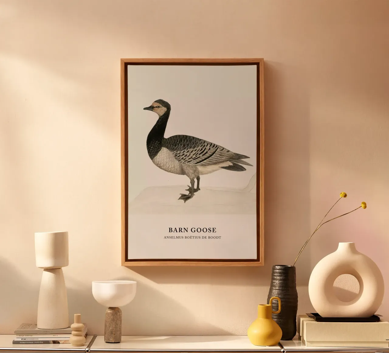 Anselmus Boëtius de Boodt - Barn Goose tela con Cornice a cassetta da Vintage by JUNIQE