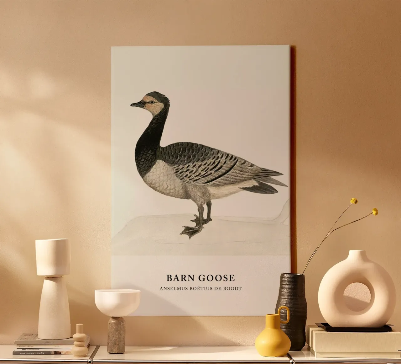 Anselmus Boëtius de Boodt - Barn Goose tela con Cornice a cassetta da Vintage by JUNIQE