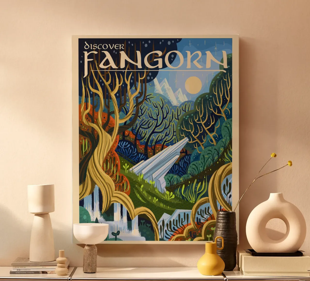 Scoprire Fangorn tela con Cornice a cassetta da Alice Slatera