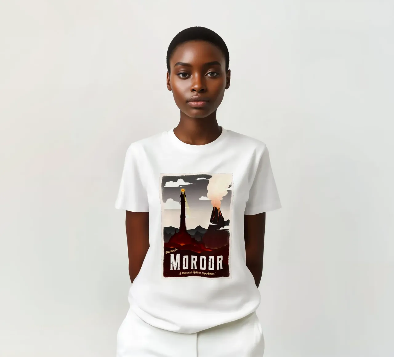 Viaggio a Mordor t-shirt da Alice Slatera