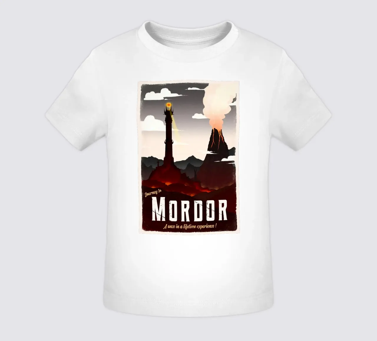Viaggio a Mordor maglietta neonato da Alice Slatera