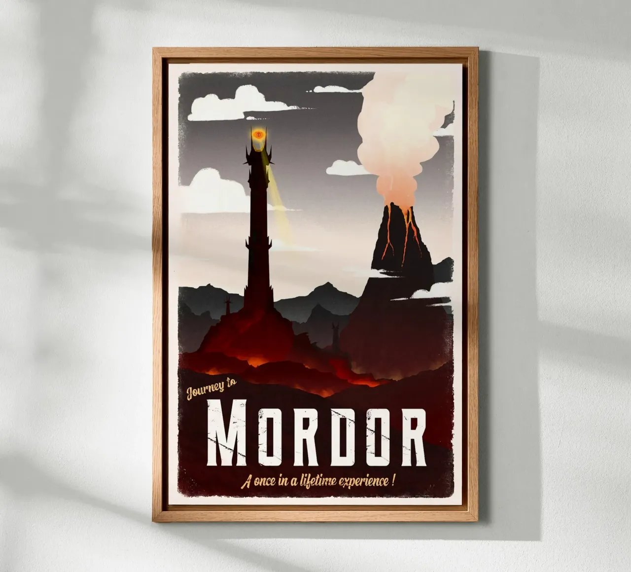 Viaggio a Mordor alluminio dibond da Alice Slatera