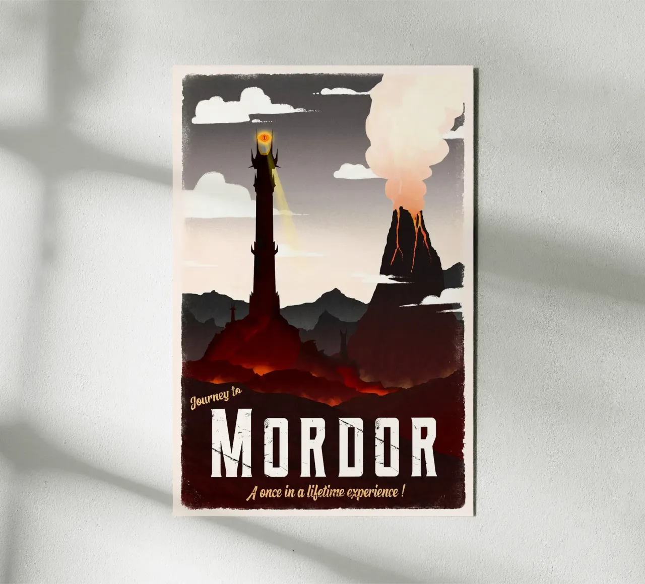 Viaggio a Mordor alluminio dibond da Alice Slatera