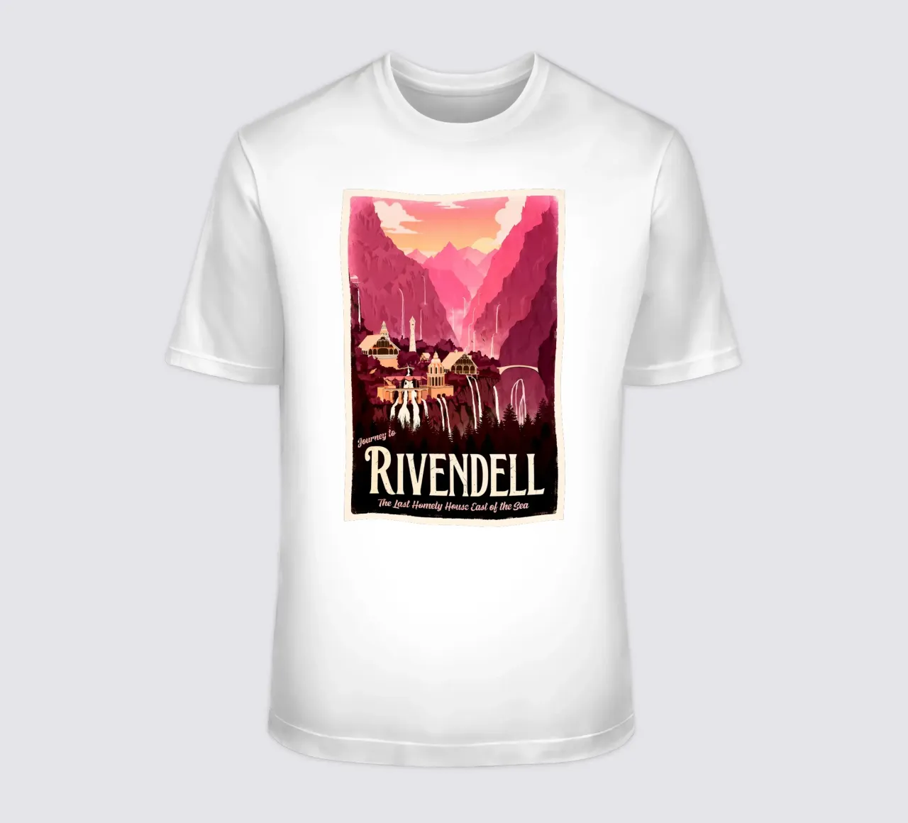 Viaggio a Rivendell t-shirt da Alice Slatera