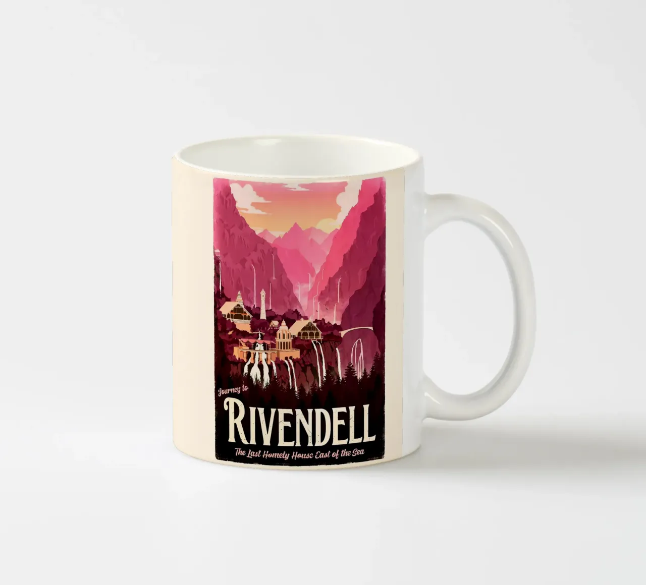 Viaggio a Rivendell tazza in ceramica da Alice Slatera