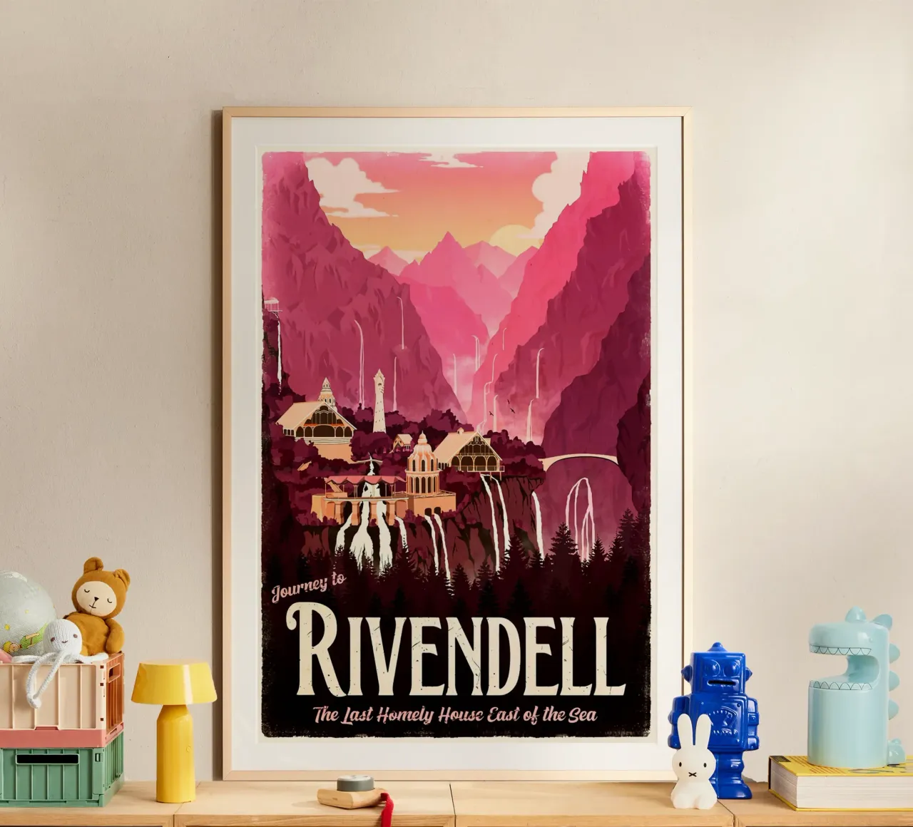 Viaggio a Rivendell carta hahnemühle da Alice Slatera